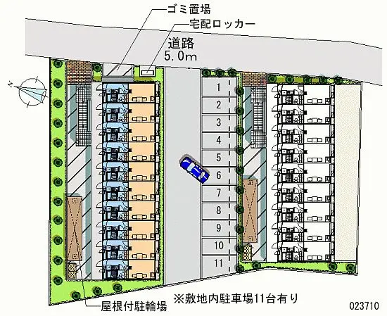 ★手数料０円★東村山市秋津町　月極駐車場（LP）